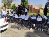 مراسم روز ملی کودک همراه با آموزش ایمنی ترافیکی در شهرستان بختگان