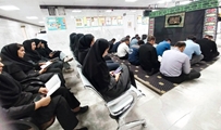 طنین نوای زیارت عاشورا در شبکه بهداشت و درمان شهرستان بختگان